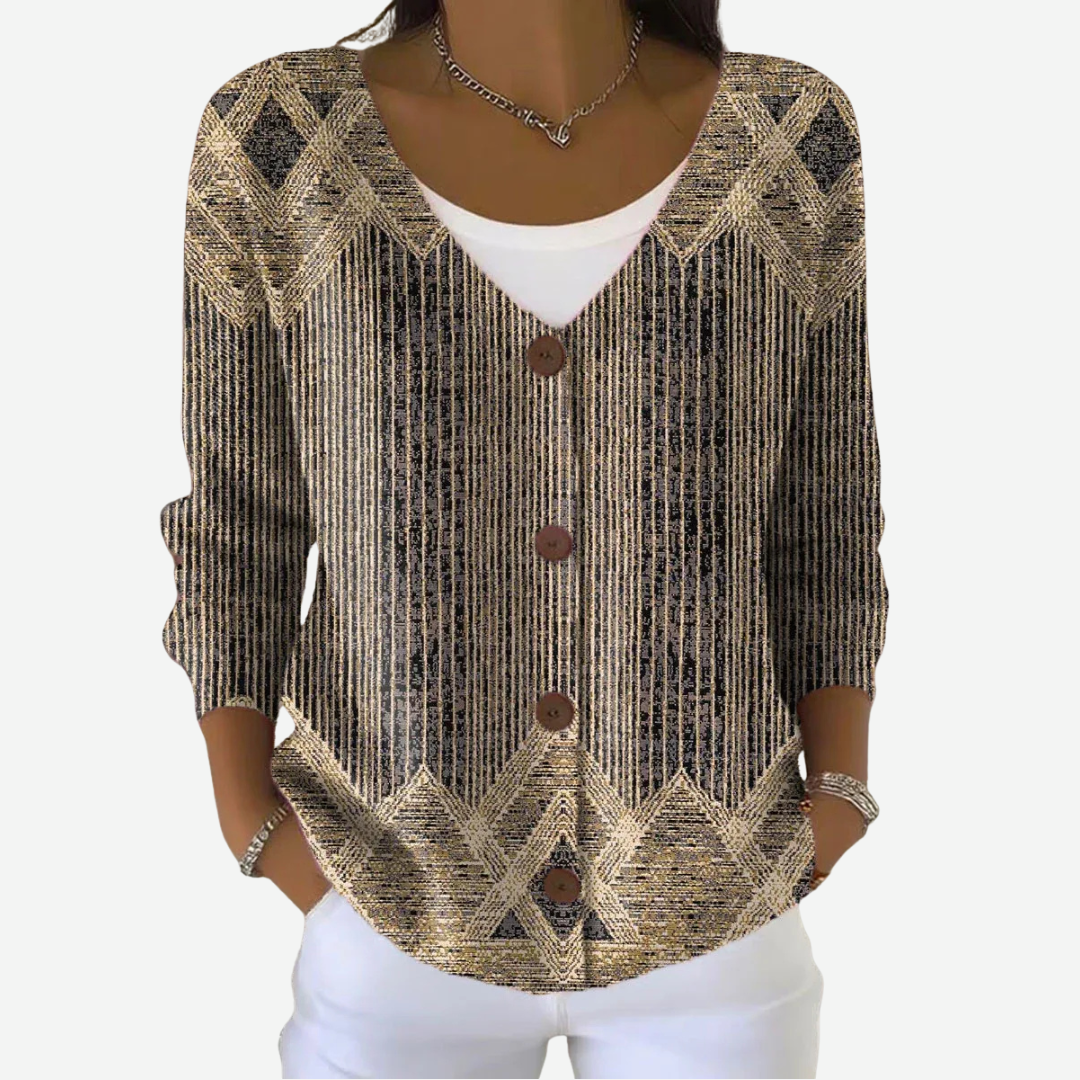 Vintage Striped Cardigan