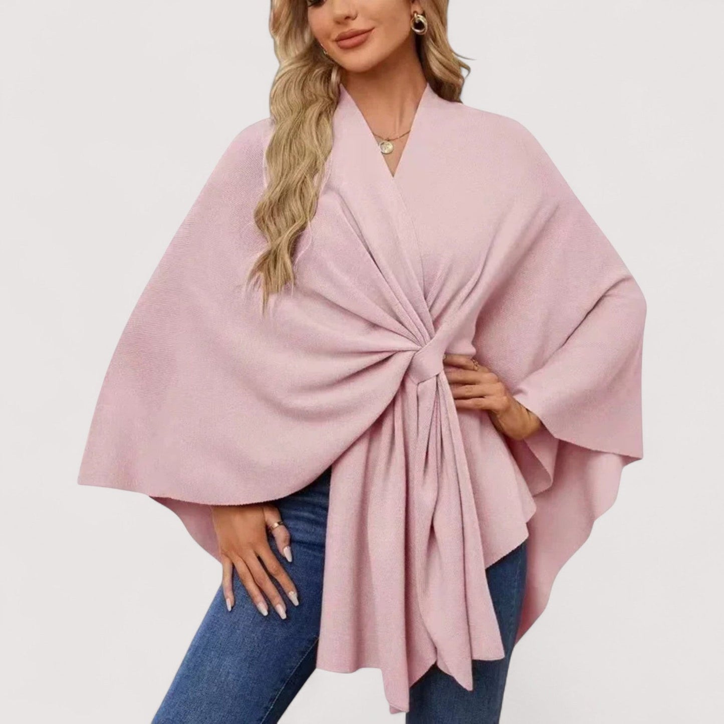 Brenda – Chic Lightweight Knit Poncho