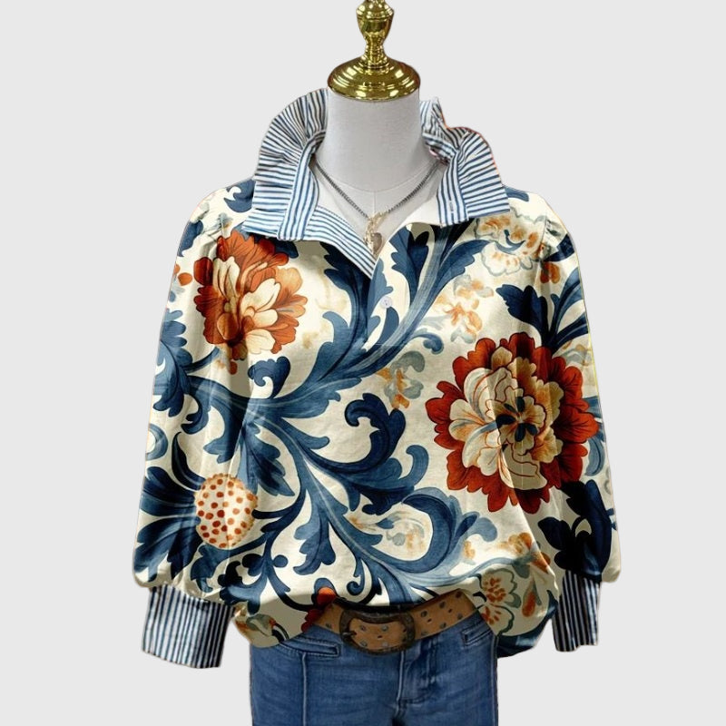 Helena - Vintage Print Blouse