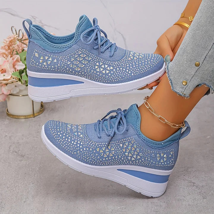 Aurielle™ | Crystal Comfort Sneakers