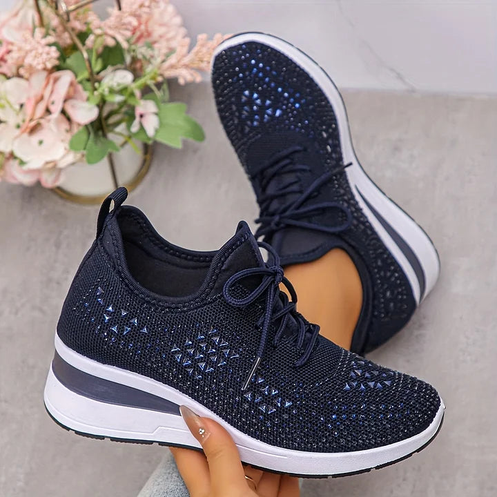Aurielle™ | Crystal Comfort Sneakers