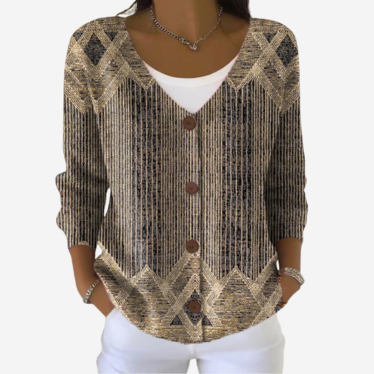 Vintage Striped Cardigan