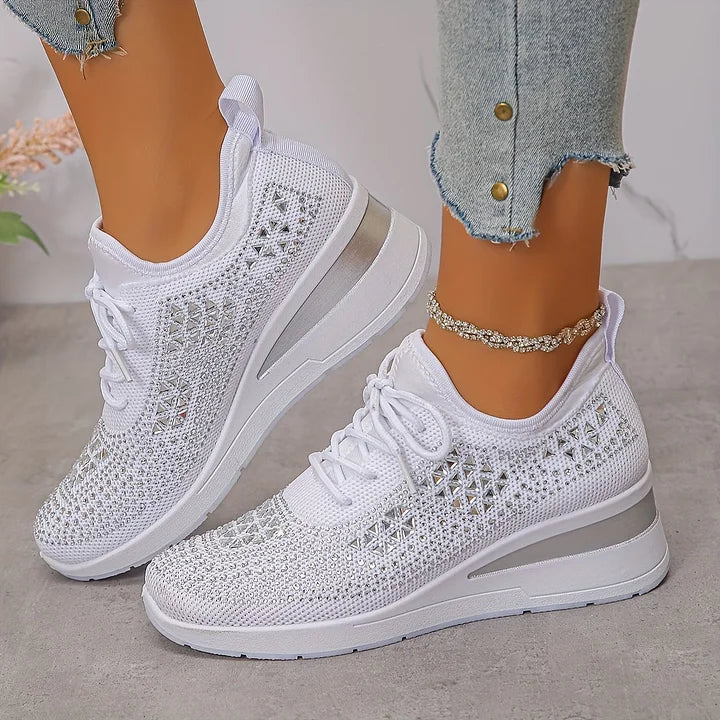 Aurielle™ | Crystal Comfort Sneakers