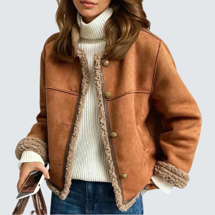 Rosalie | Buttoned Sheepskin Jacket