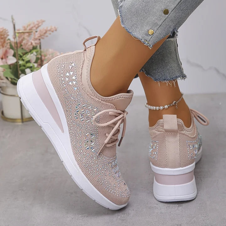 Aurielle™ | Crystal Comfort Sneakers