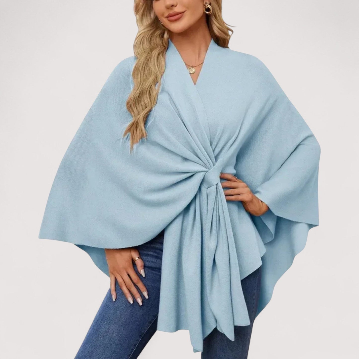 Brenda – Chic Lightweight Knit Poncho