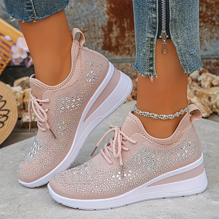 Aurielle™ | Crystal Comfort Sneakers