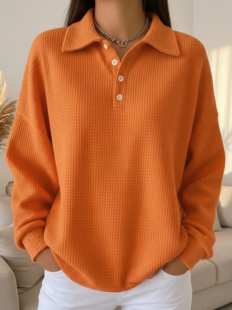 Emmeline - Soft Knit Polo Sweater