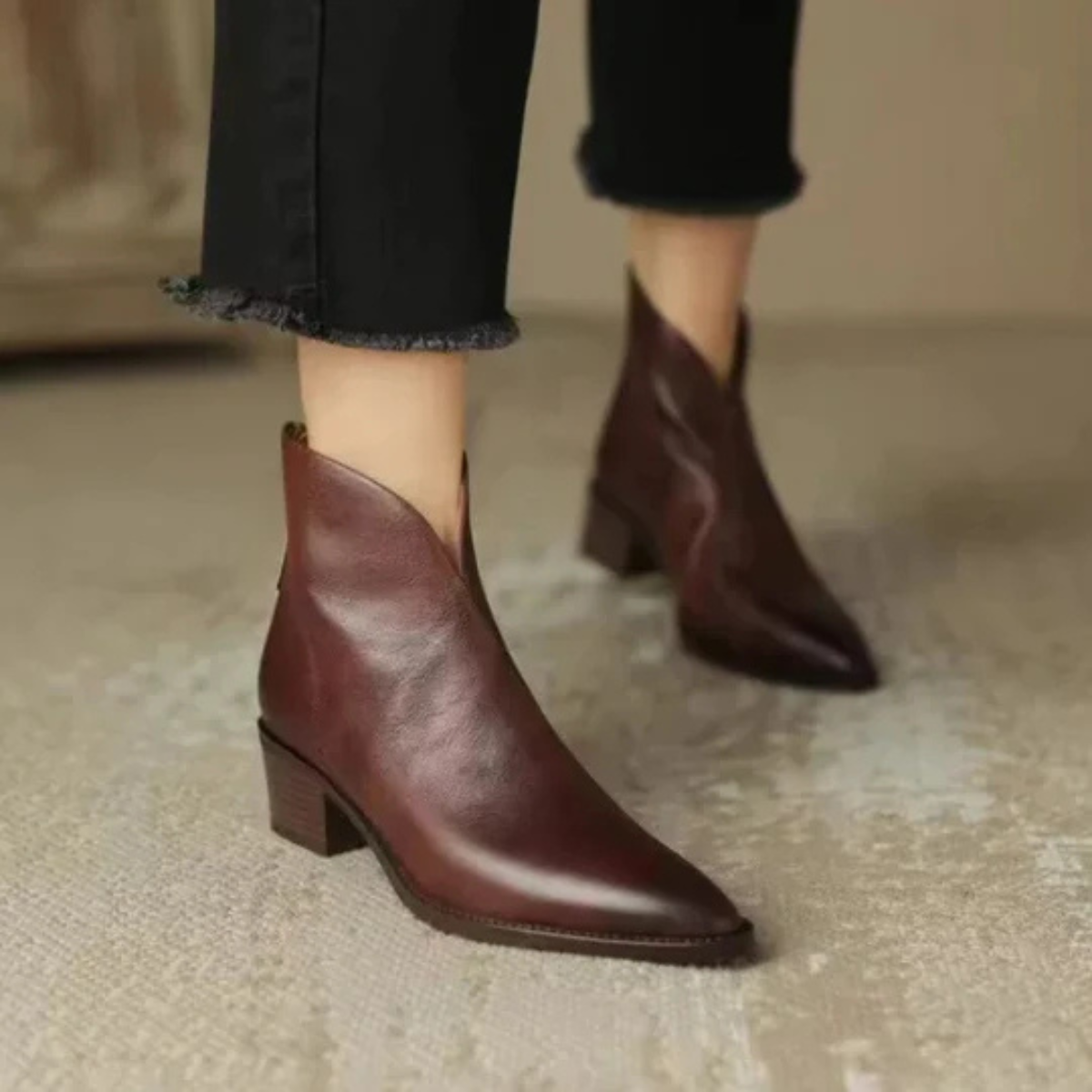 Auren Madison | Luxury Low-Heel Boots