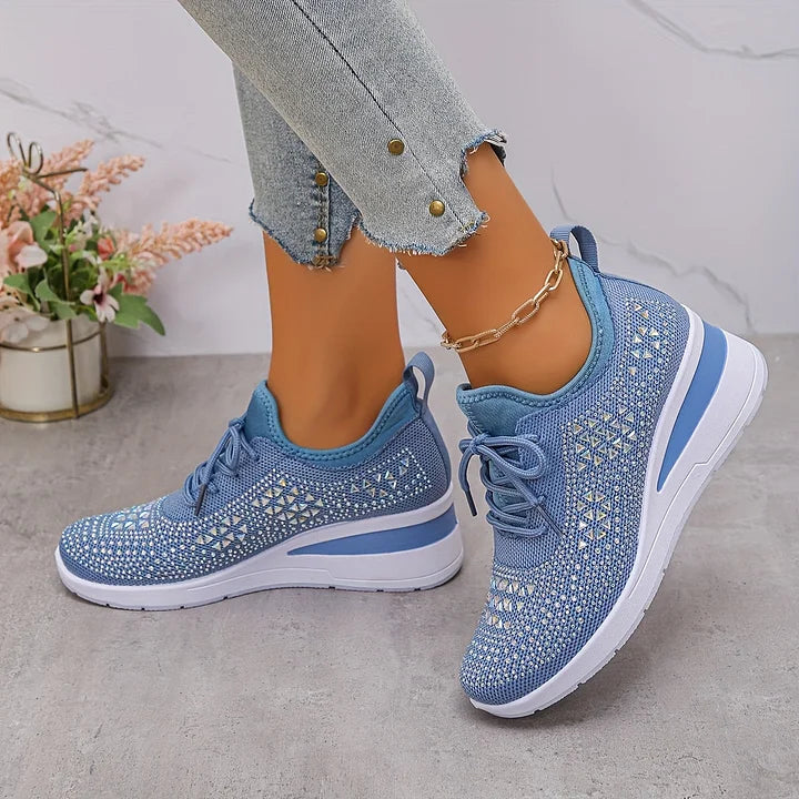 Aurielle™ | Crystal Comfort Sneakers