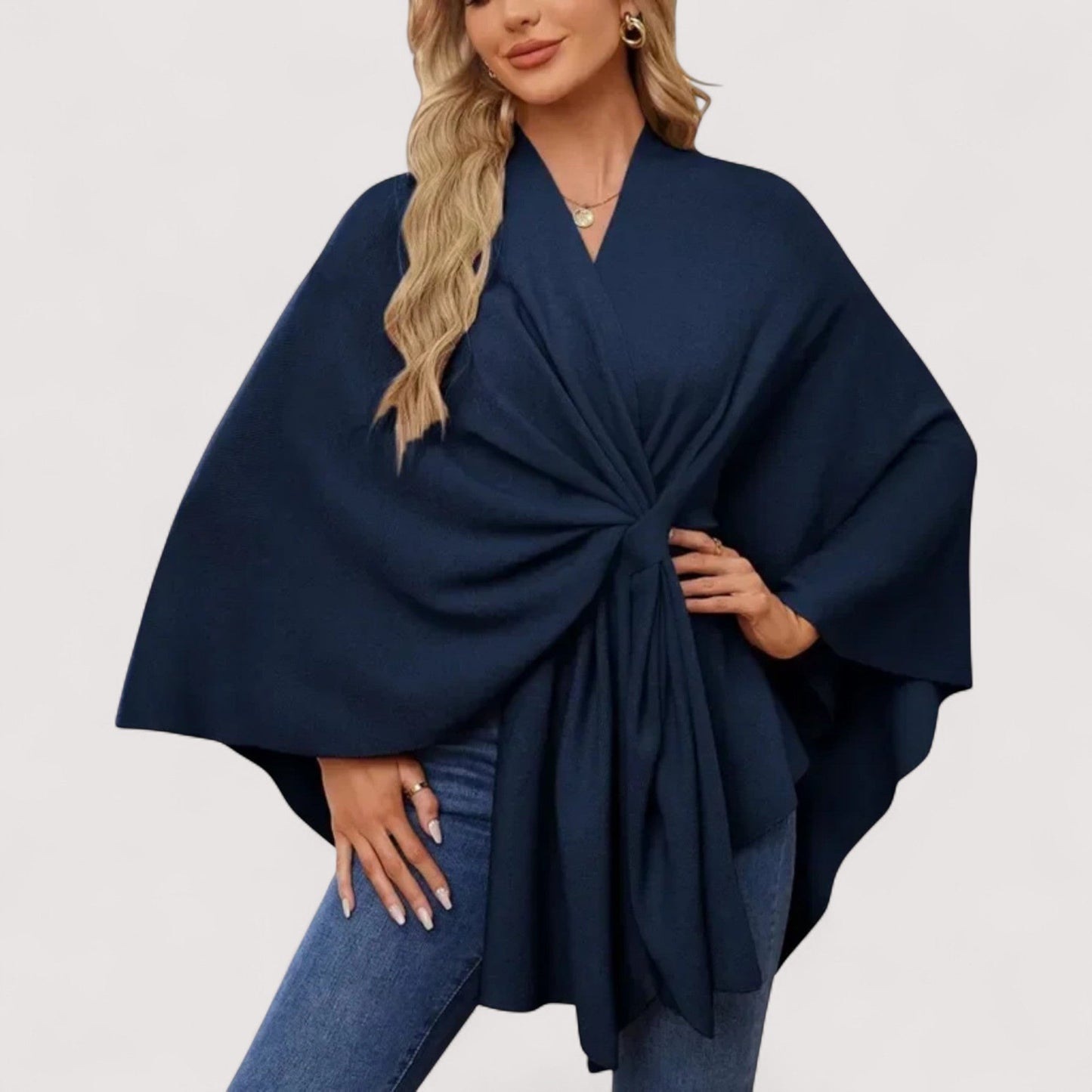 Brenda – Chic Lightweight Knit Poncho