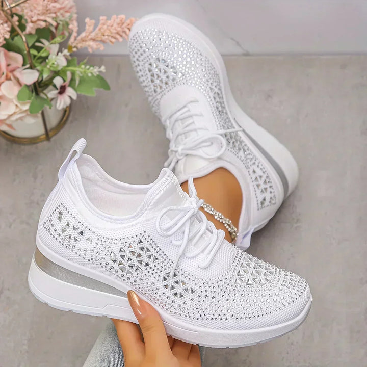 Aurielle™ | Crystal Comfort Sneakers
