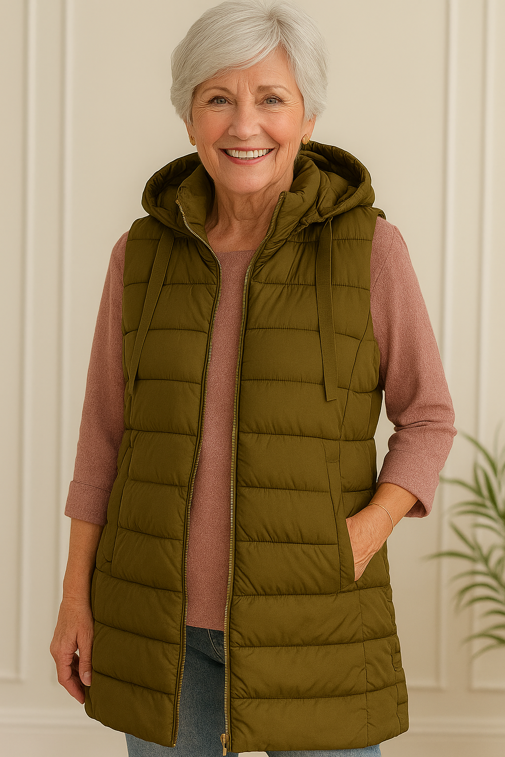 Zella™ | Casual Sleeveless Long Vest