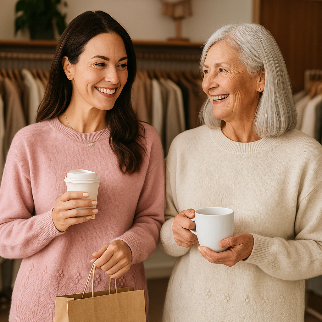 Alma | Scandinavian Floral Knit Sweater