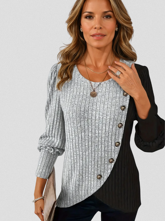 Giana - Casual Longsleeve Knit Sweater