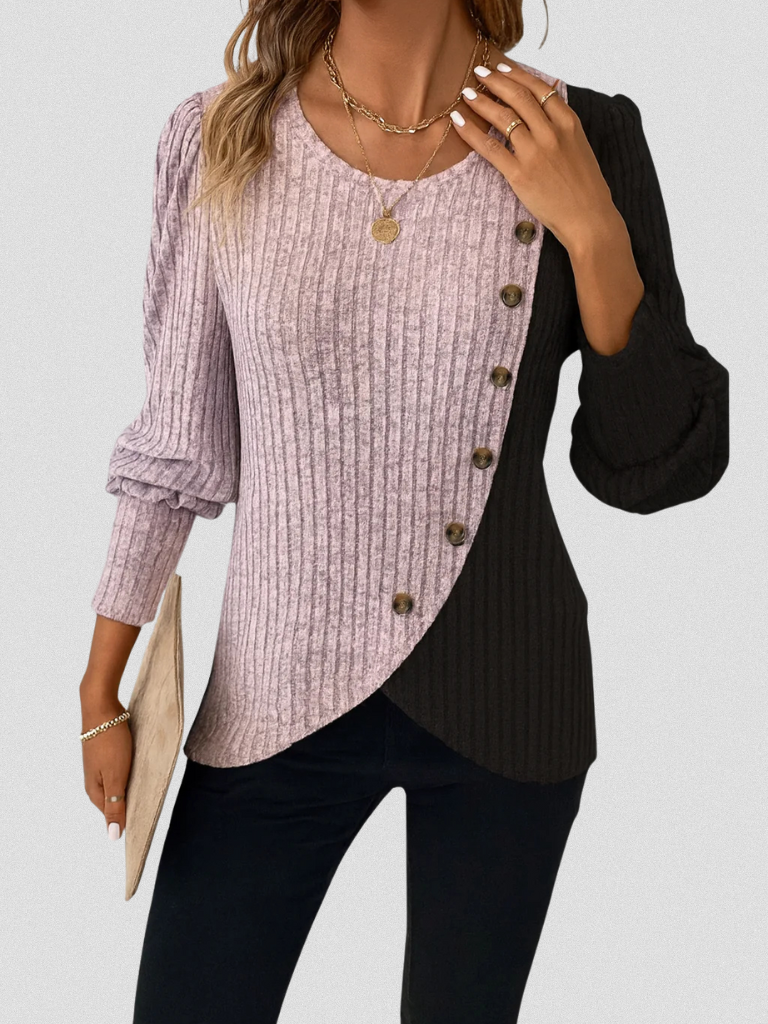 Giana - Casual Longsleeve Knit Sweater