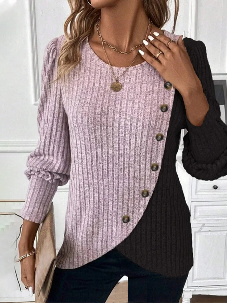 Giana - Casual Longsleeve Knit Sweater