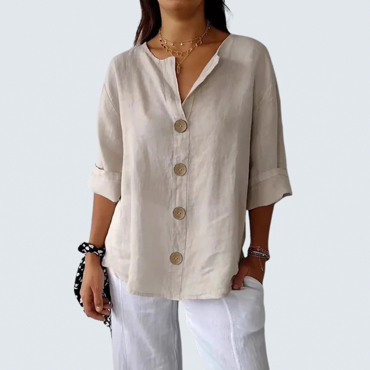 Noa | Relaxed Linen Blouse