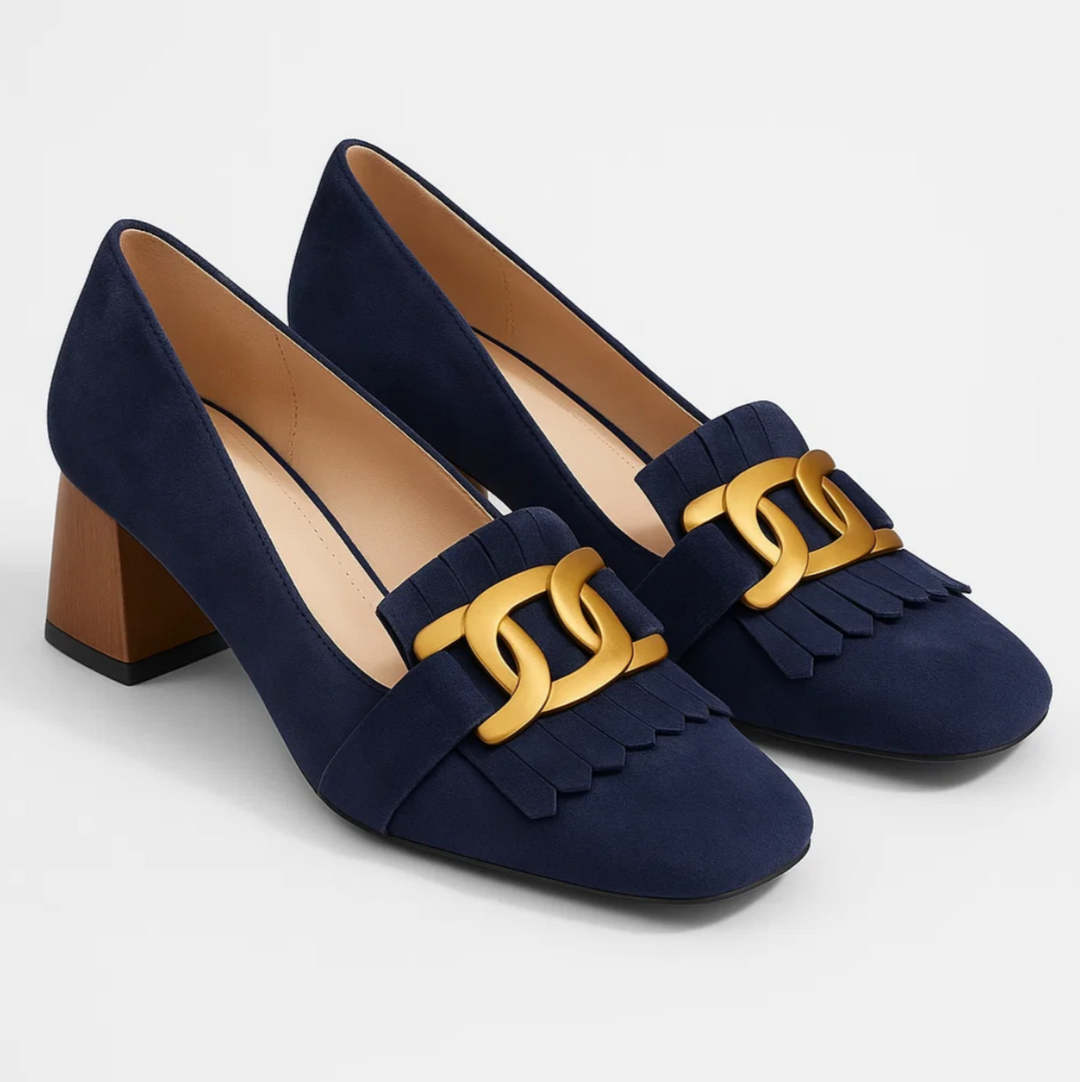 Novara | Suede Chain Loafers