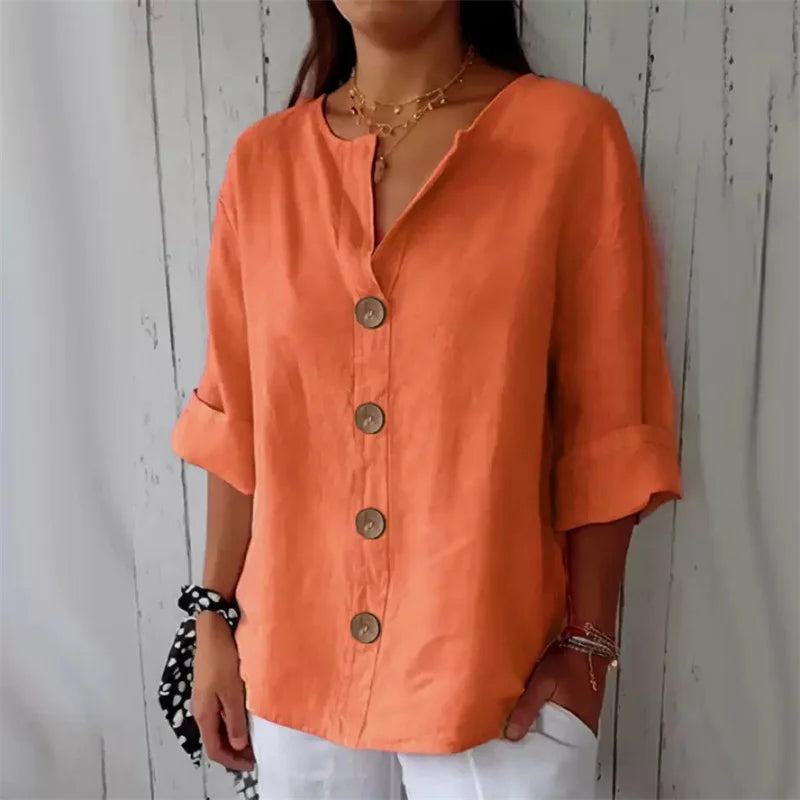 Noa | Relaxed Linen Blouse