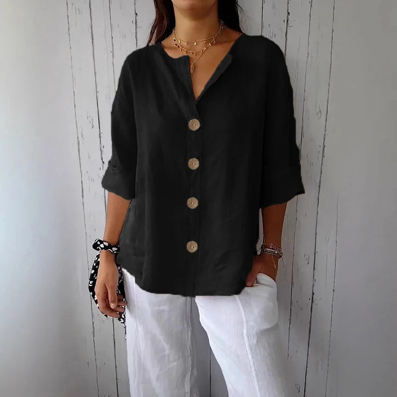 Noa | Relaxed Linen Blouse