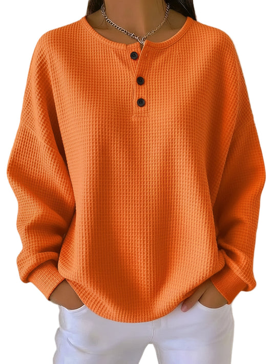 Edena - Casual Round Neck Sweatshirt