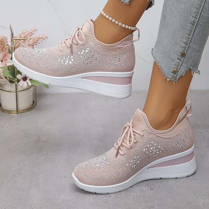Aurielle™ | Crystal Comfort Sneakers