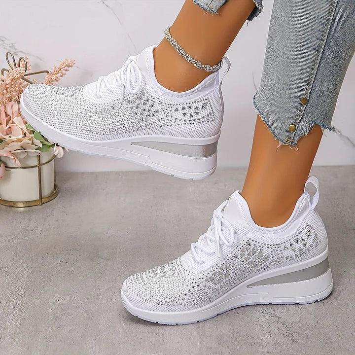Aurielle™ | Crystal Comfort Sneakers