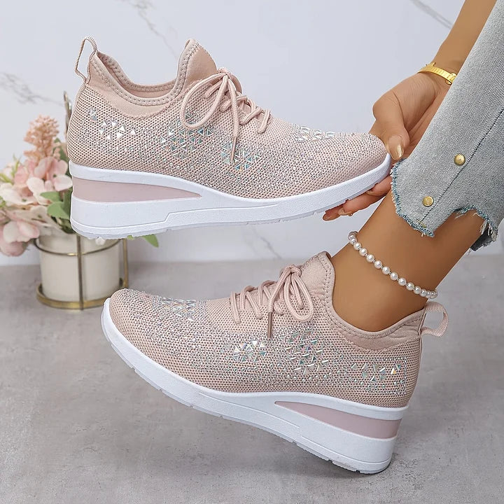 Aurielle™ | Crystal Comfort Sneakers