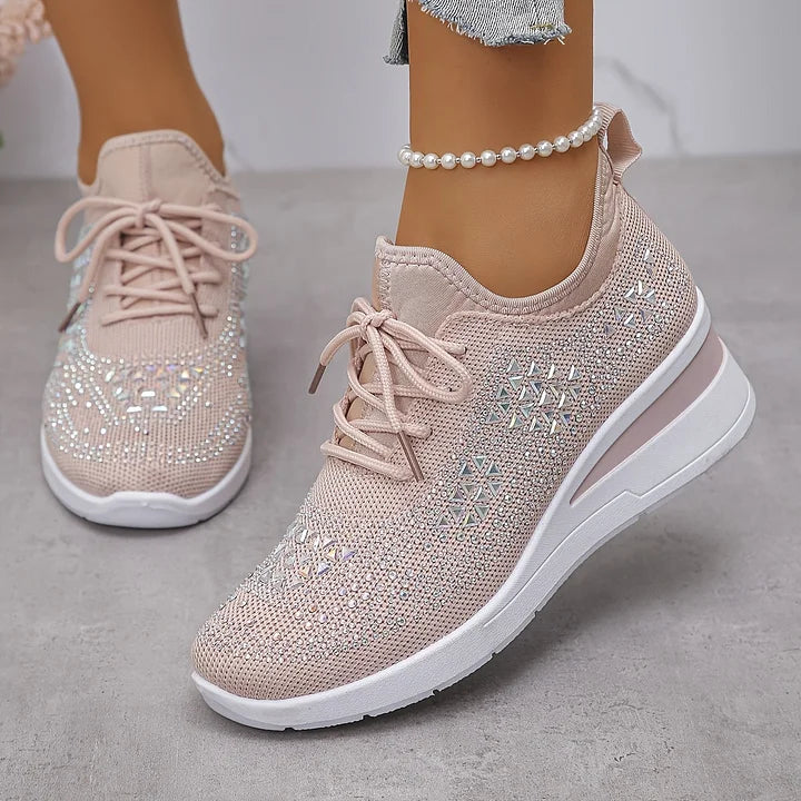 Aurielle™ | Crystal Comfort Sneakers