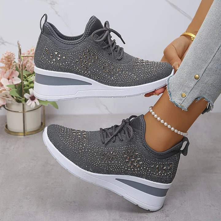 Aurielle™ | Crystal Comfort Sneakers