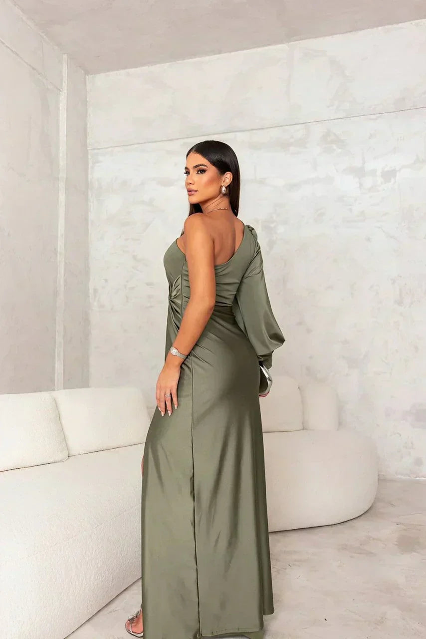 Elaria™ | One-Shoulder Elegance Evening Dress
