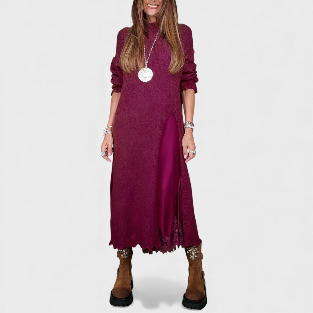 Elara - Elegant Winter Two-Piece Dress