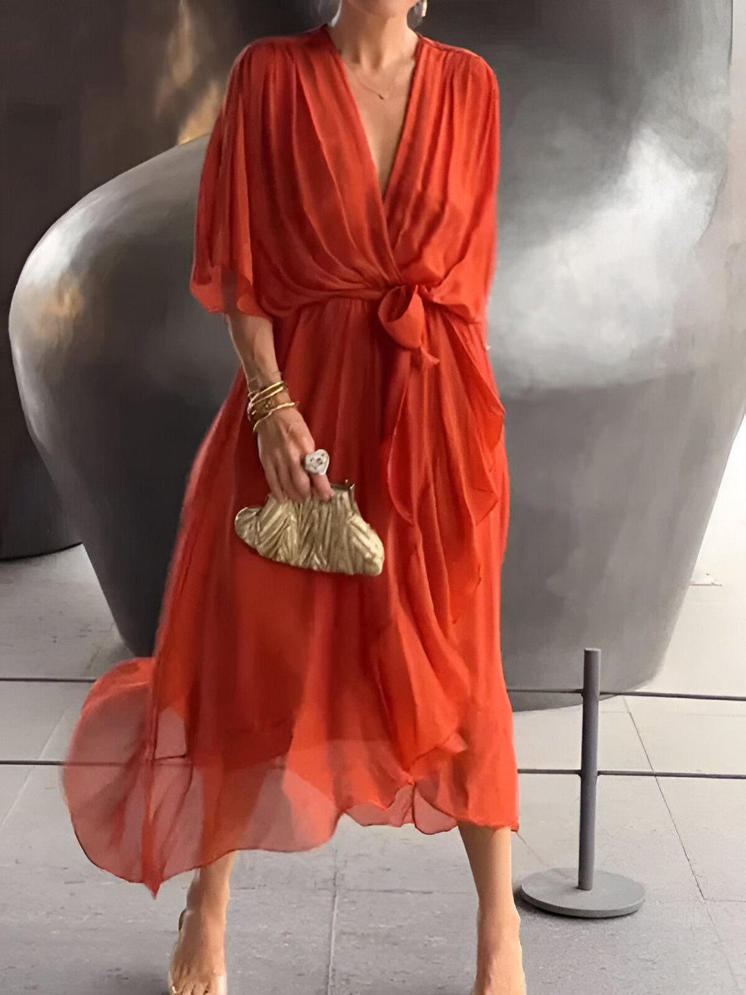 Elise | Flowing Chiffon Dress